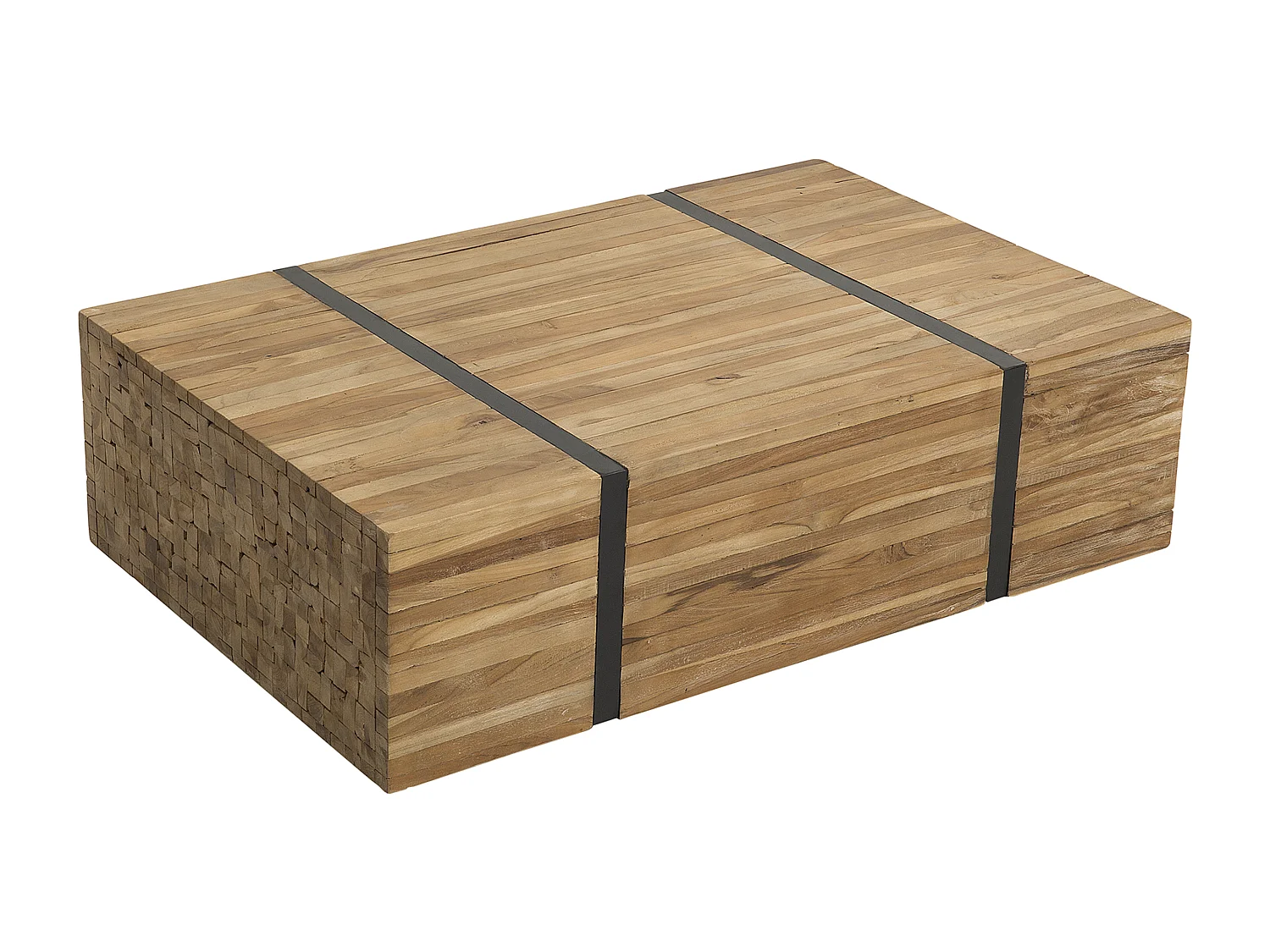 Table basse GANDER Teck Marron