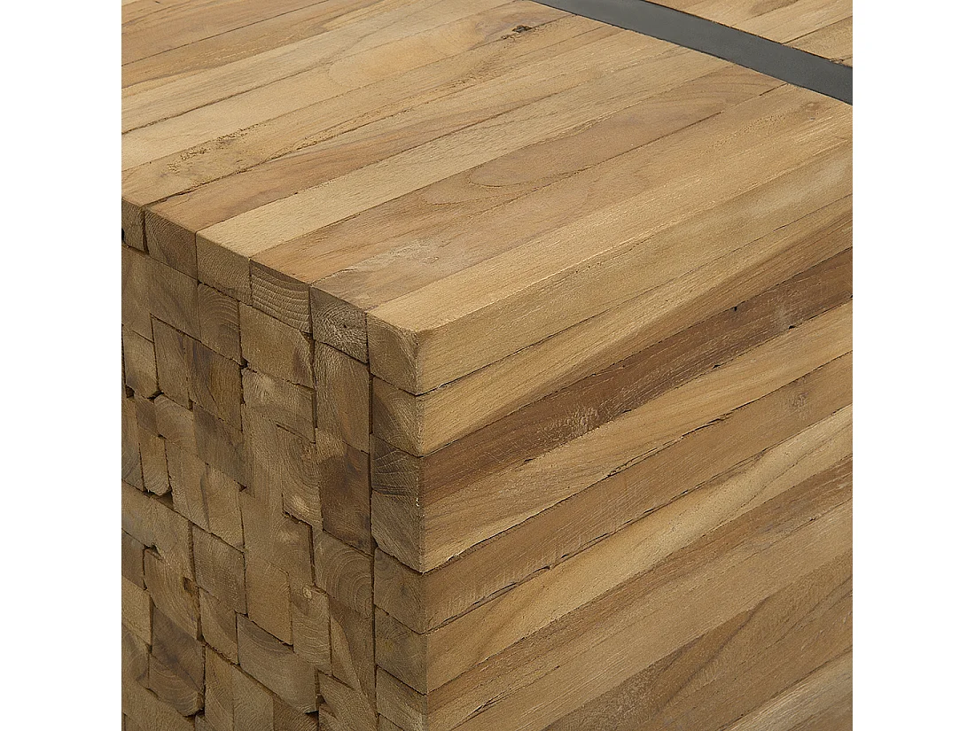 Table basse GANDER Teck Marron