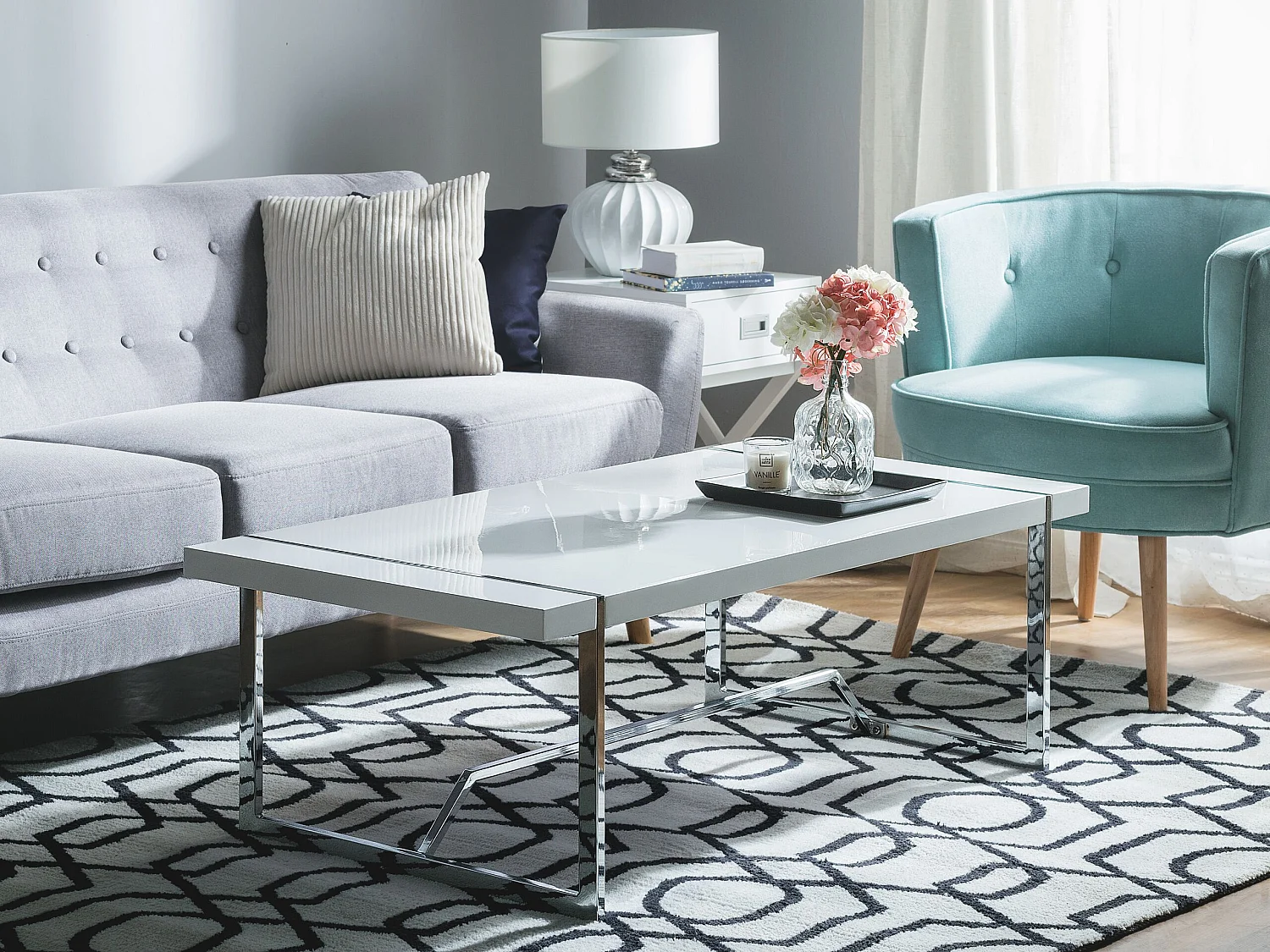 Salontafel TULSA Wit