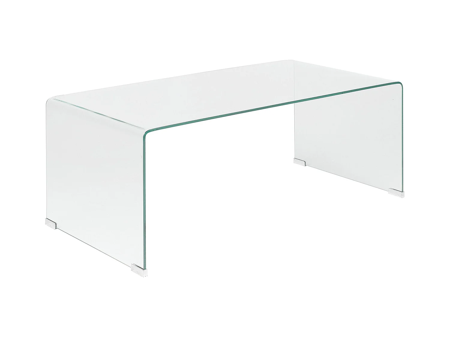 Minimalistischer Couchtisch transparent Glas Kendall