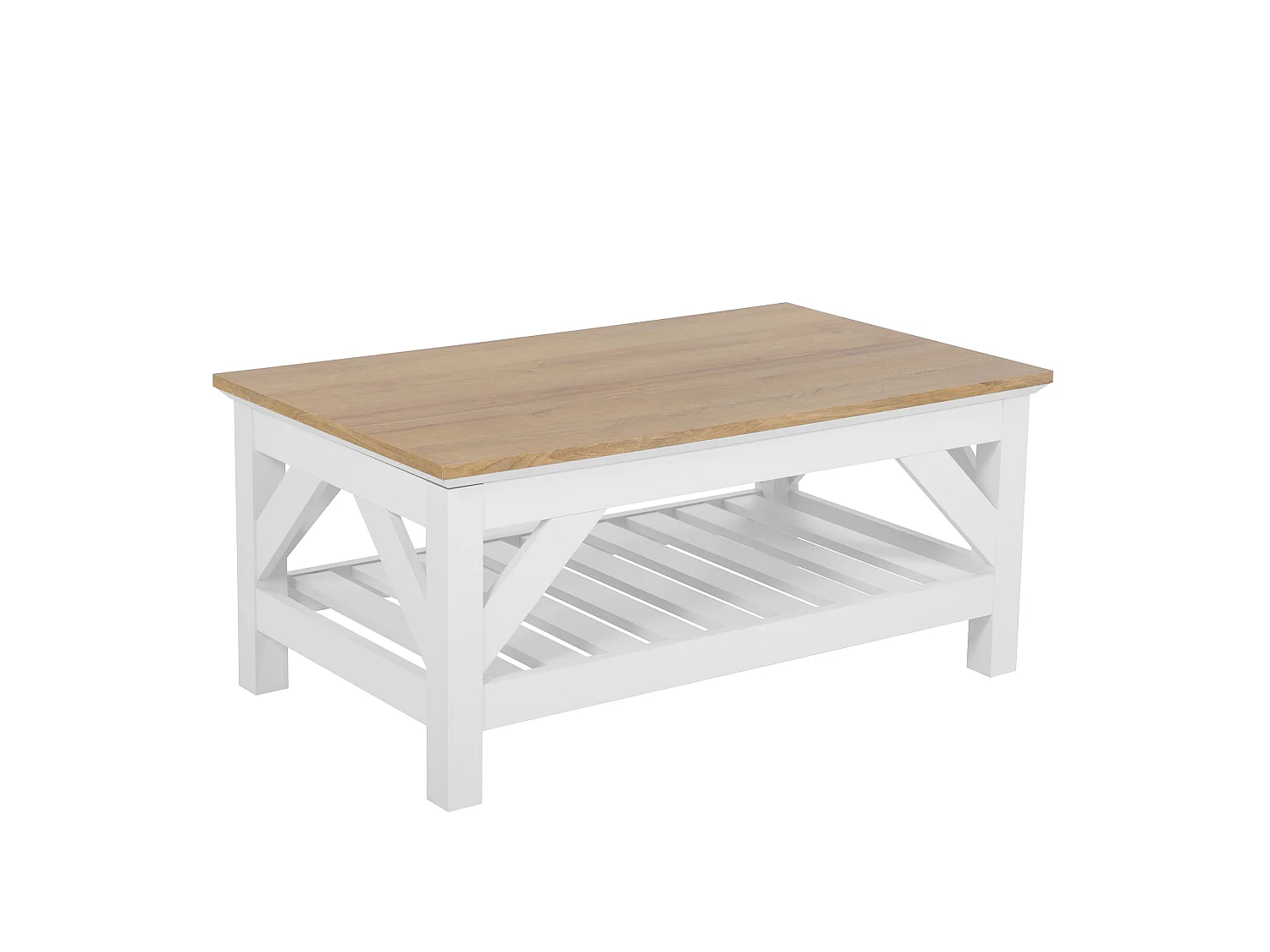Salontafel SAVANNAH Bruin/wit