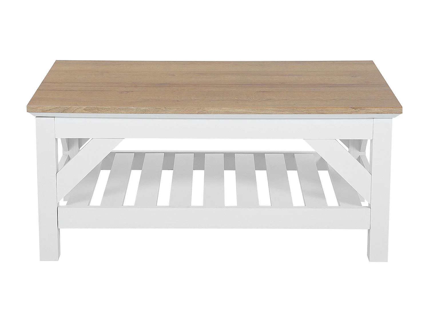 Table basse SAVANNAH Marron/blanc