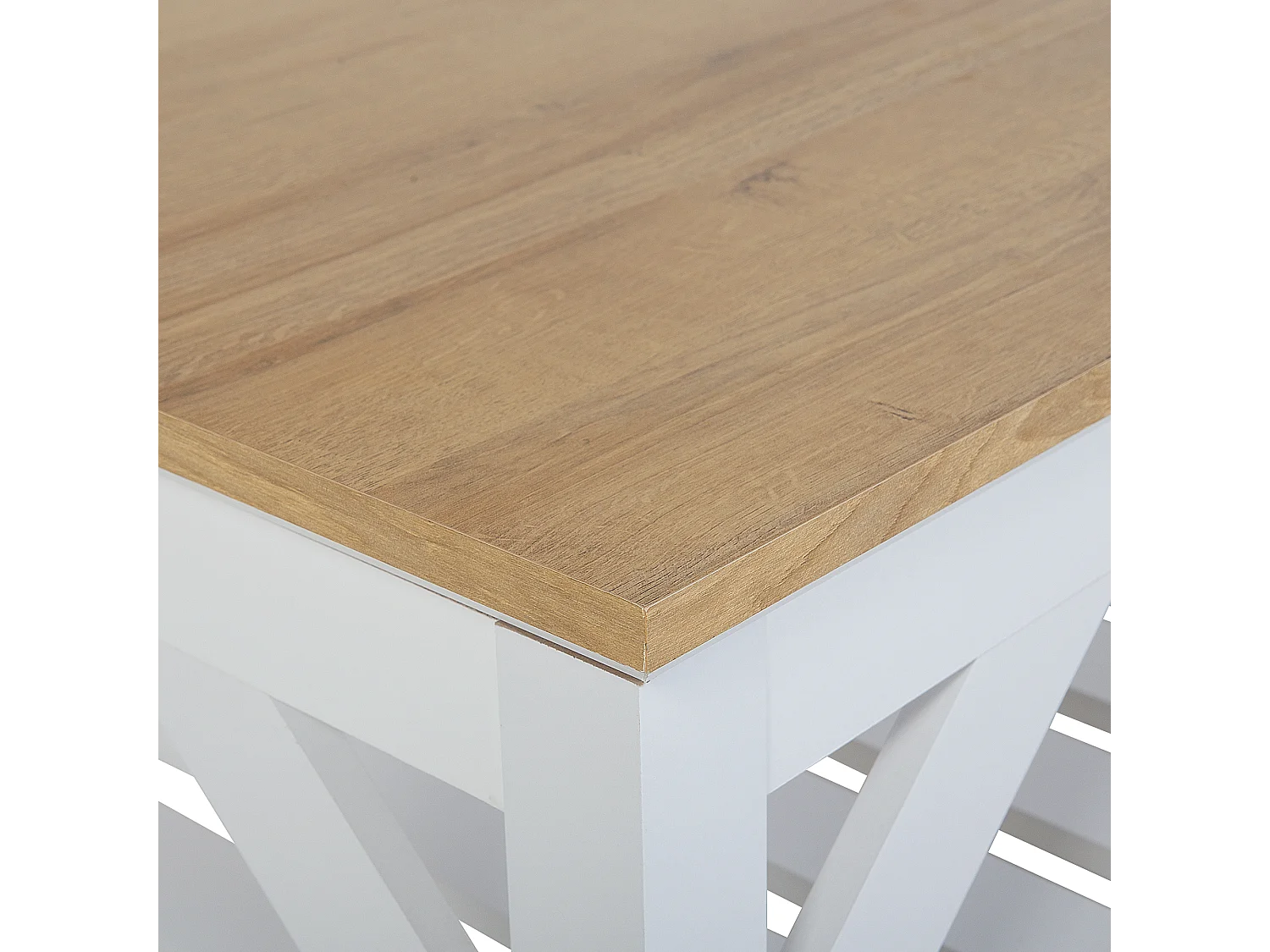 Table basse SAVANNAH Marron/blanc