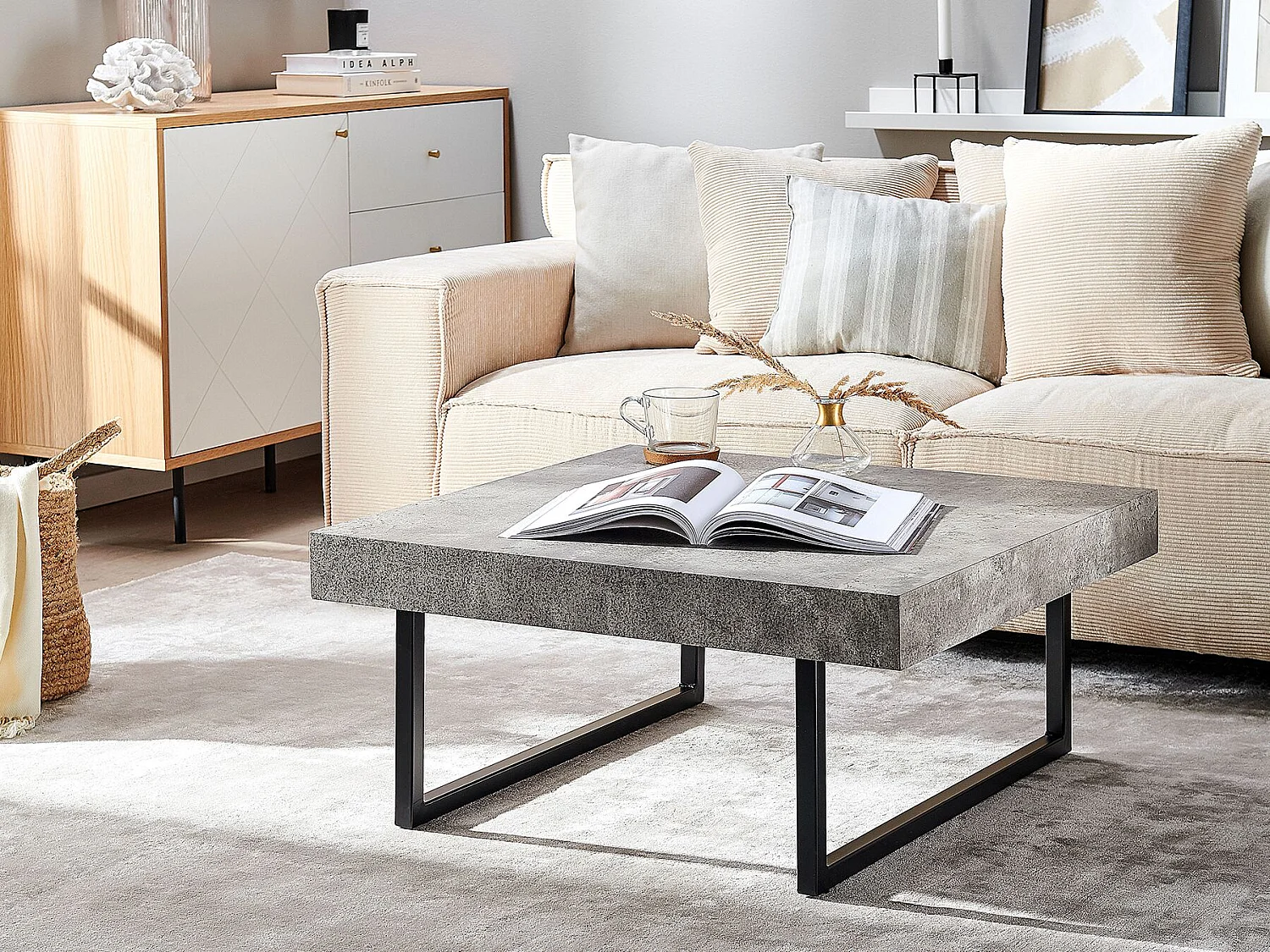 Salontafel DELUZ Grijs beton-effect