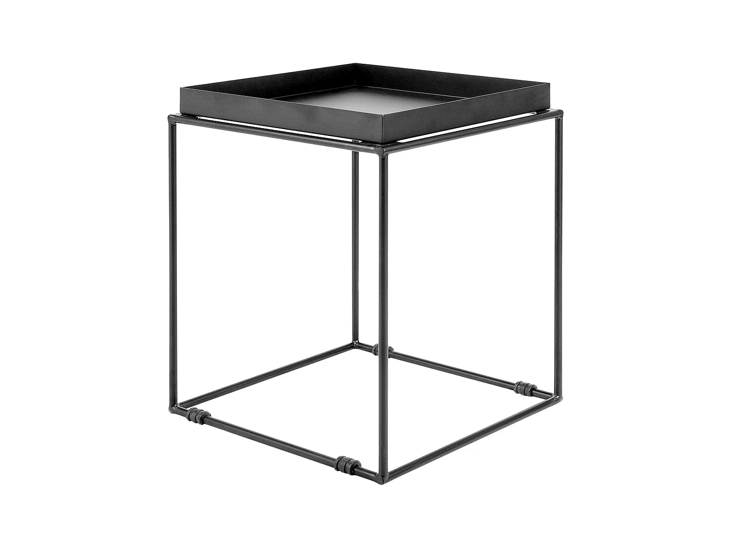 Table d'appoint SAXON Métal Noir