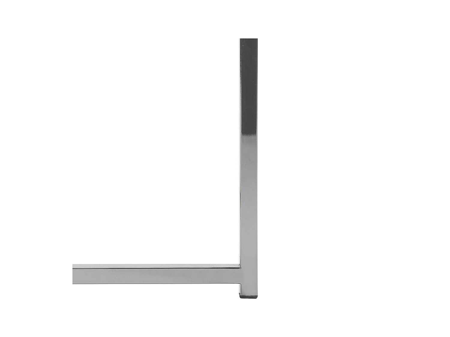 Runder Couchtisch Weiß Marmor Optik Edelstahl Silber glamouröser Stil Quincy