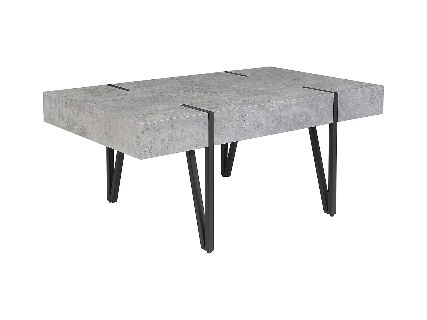 Table basse ADENA Effet béton gris