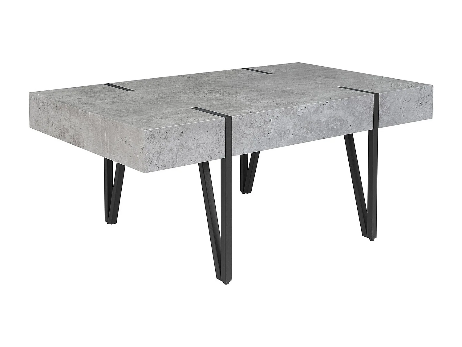 Table basse ADENA Effet béton gris