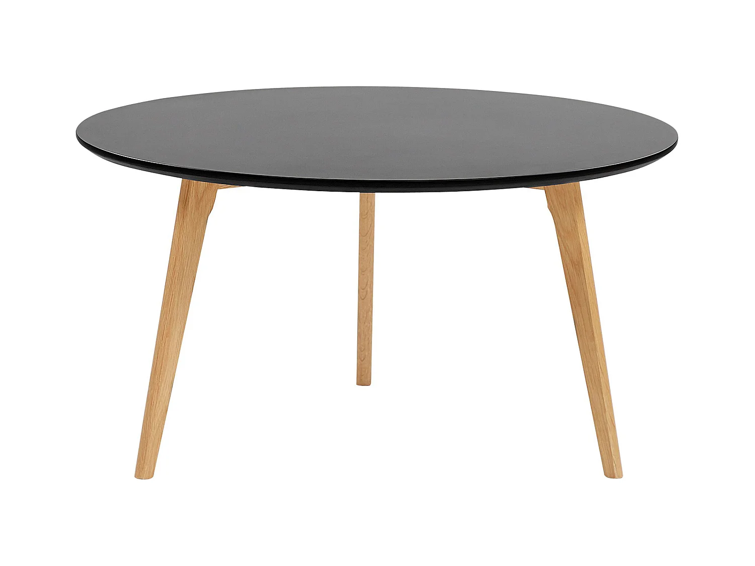 Praktischer runder Kaffeetisch schwarz ⌀ 80 cm TENNESSEE
