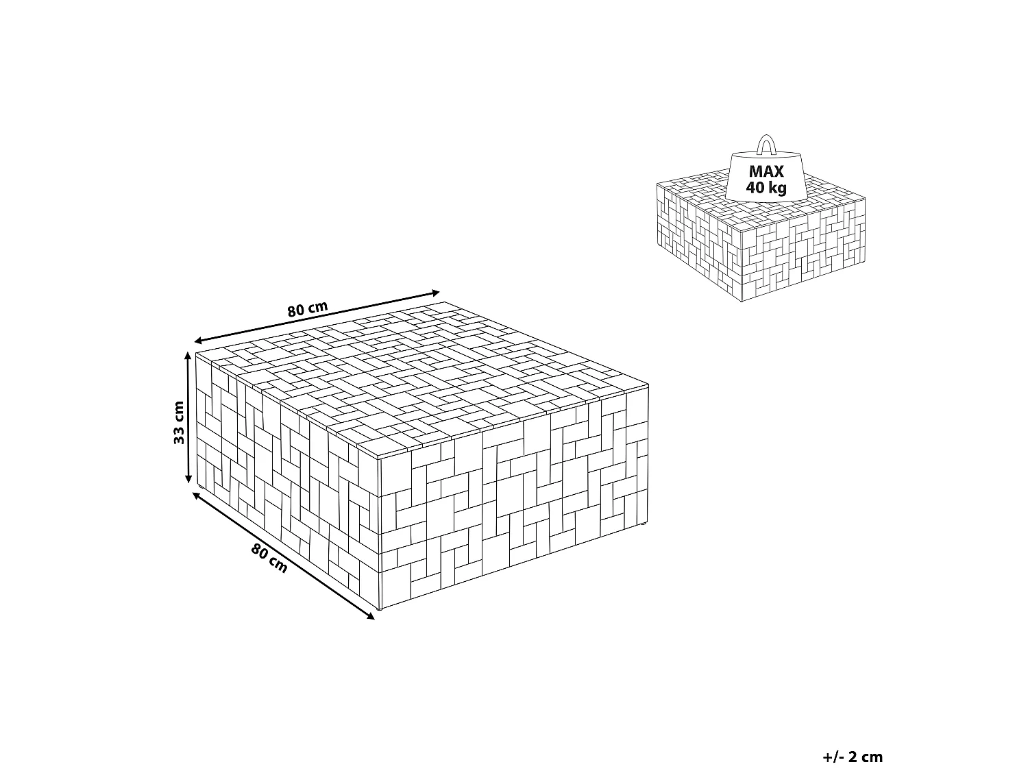 Couchtisch GAMBO Teakholz Braun
