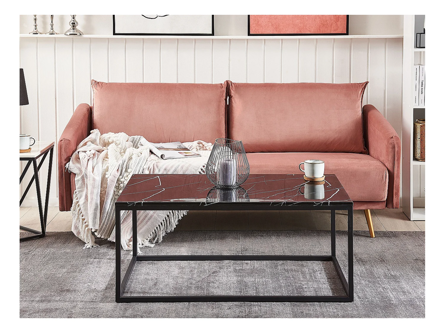 Couchtisch DELANO Schwarzer Marmor