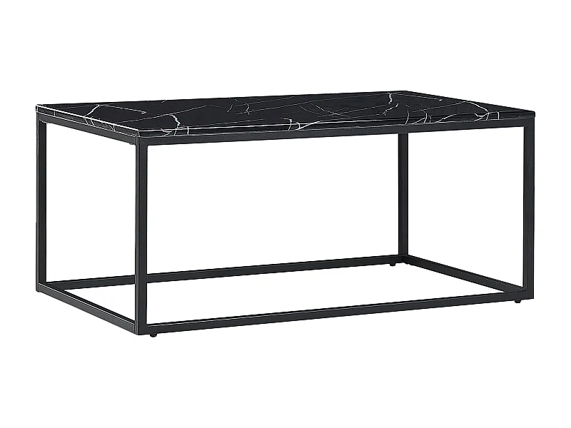Mesa de centro DELANO Mármore preto