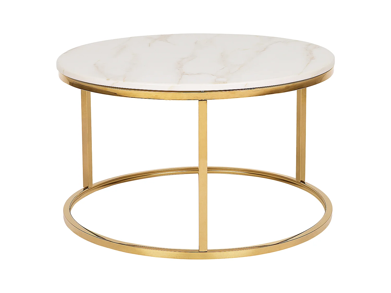 Table basse CORAL Marbre/doré
