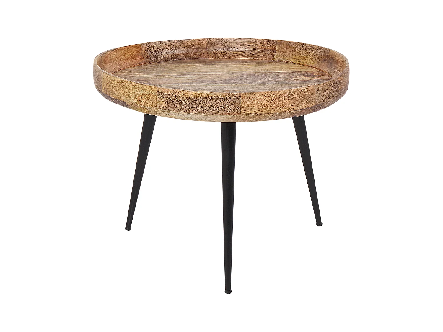 Salontafel mangohout/zwart EDNA