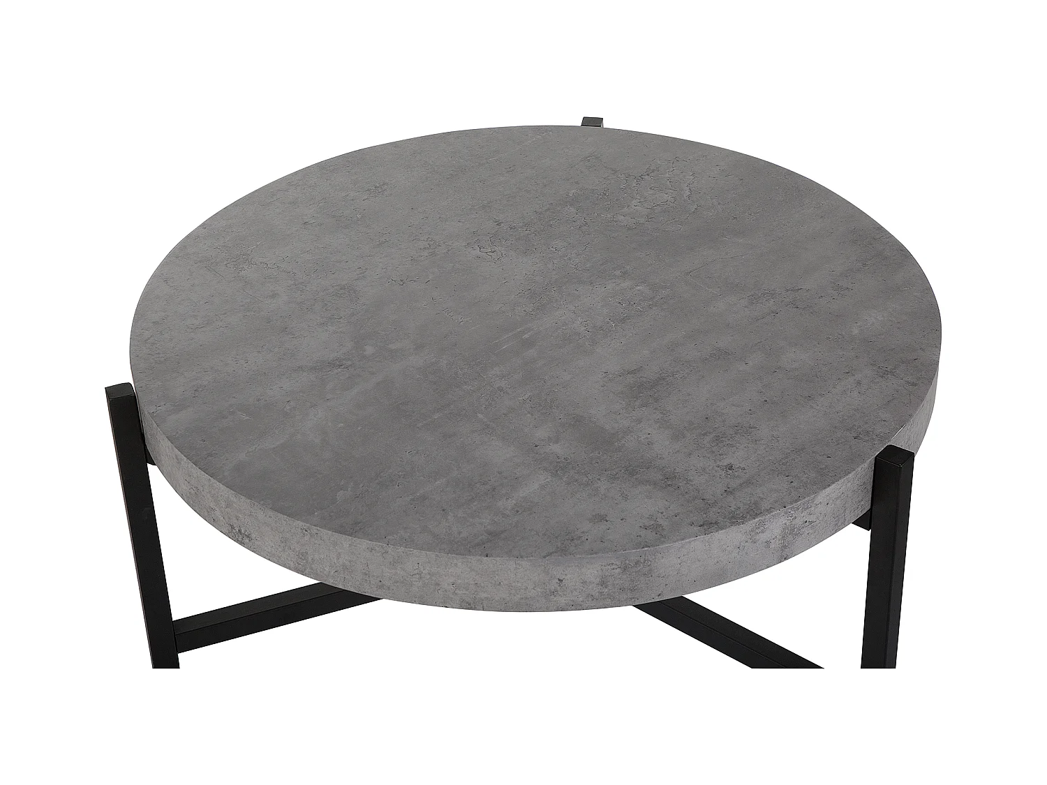 Multifunktionaler Couchtisch Beton-Optik MDF Metall grau Bonita