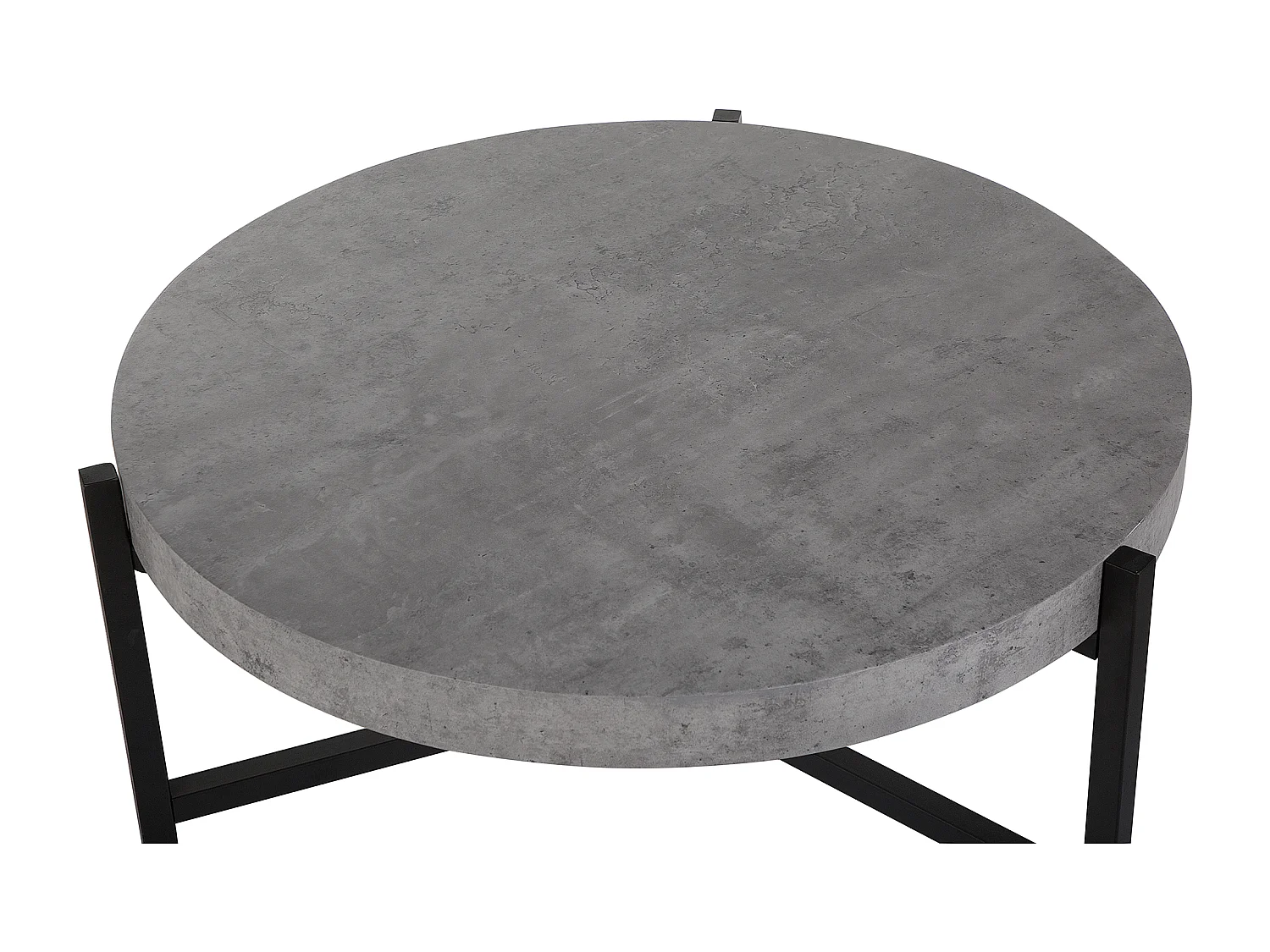 Multifunktionaler Couchtisch Beton-Optik MDF Metall grau Bonita