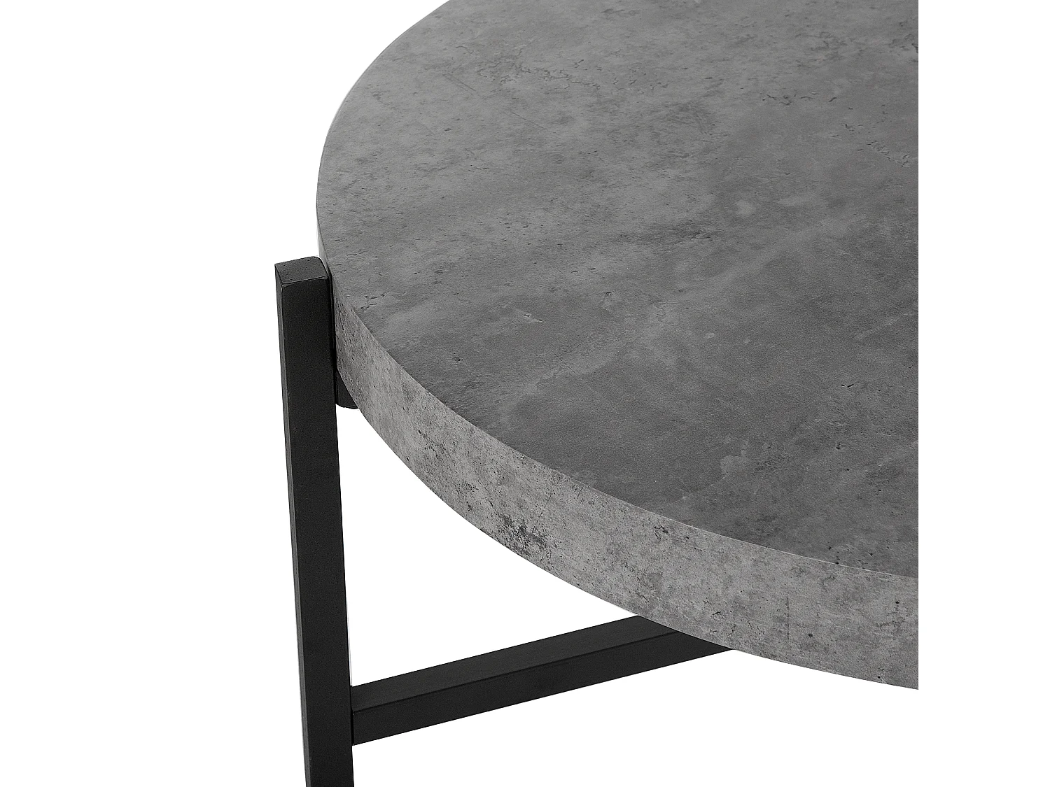 Multifunktionaler Couchtisch Beton-Optik MDF Metall grau Bonita