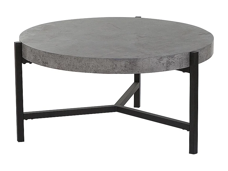 Multifunktionaler Couchtisch Beton-Optik MDF Metall grau Bonita