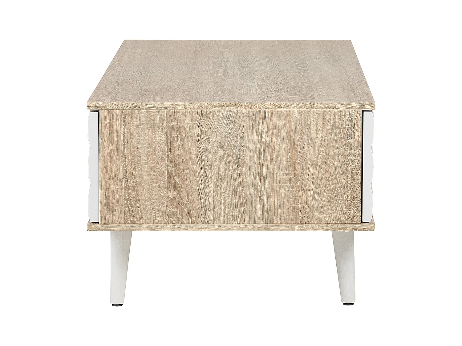 Salontafel SWANSEA Lichtbruin met opbergruimte