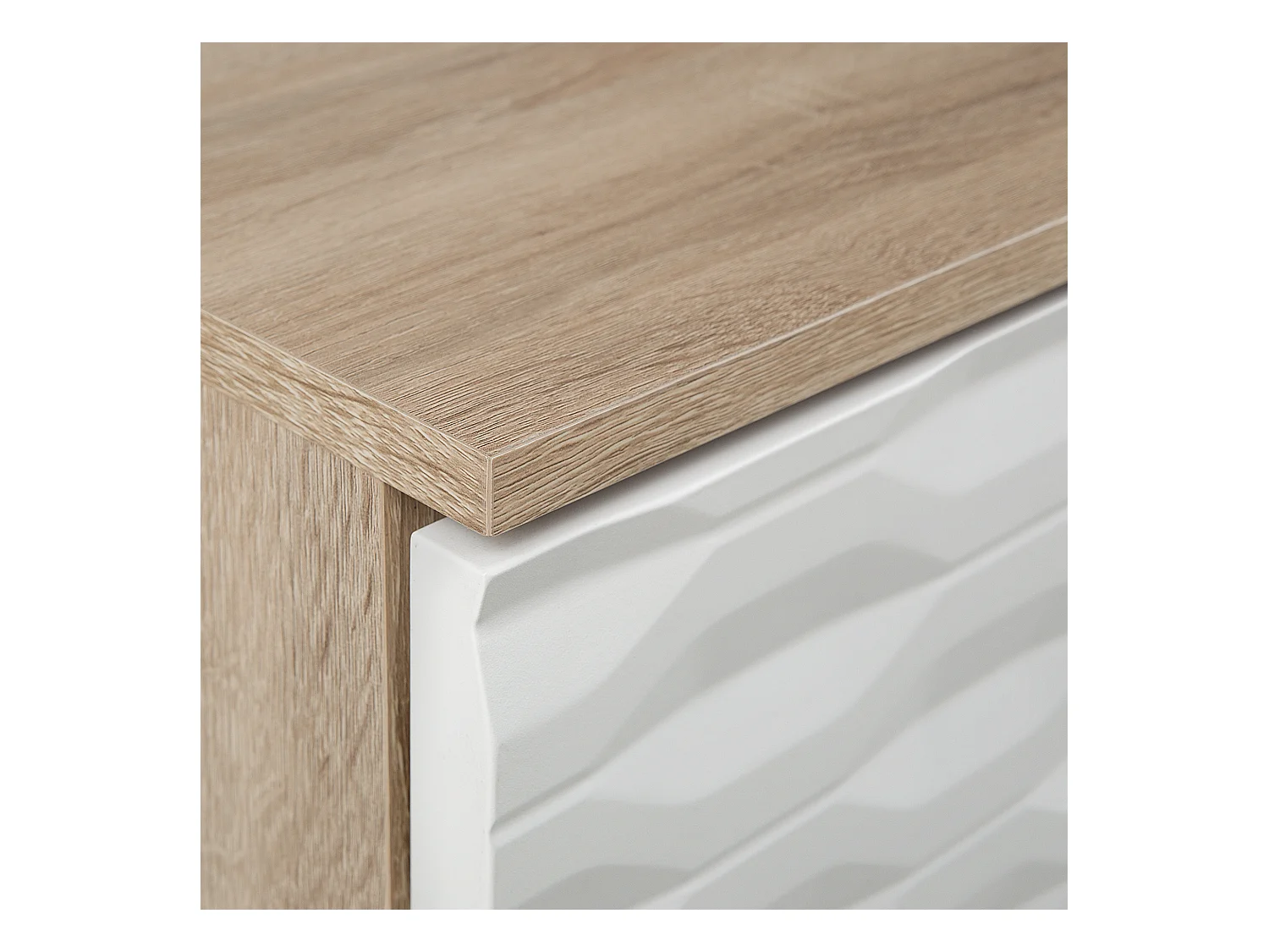 Salontafel SWANSEA Lichtbruin met opbergruimte