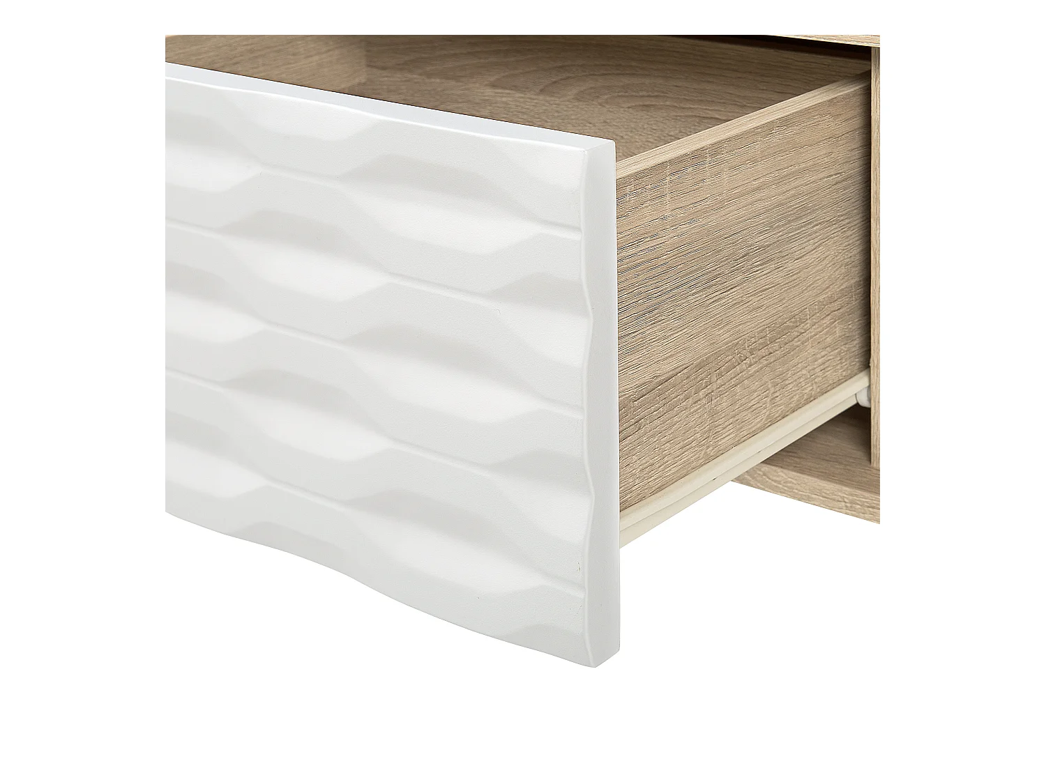 Salontafel SWANSEA Lichtbruin met opbergruimte