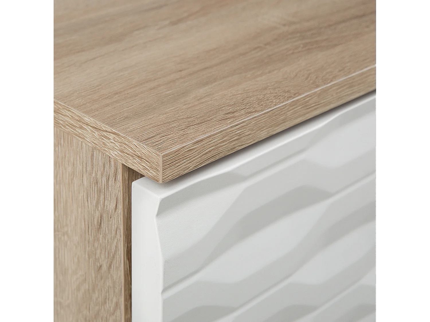 Mesa de centro SWANSEA Castanho claro com arrumação