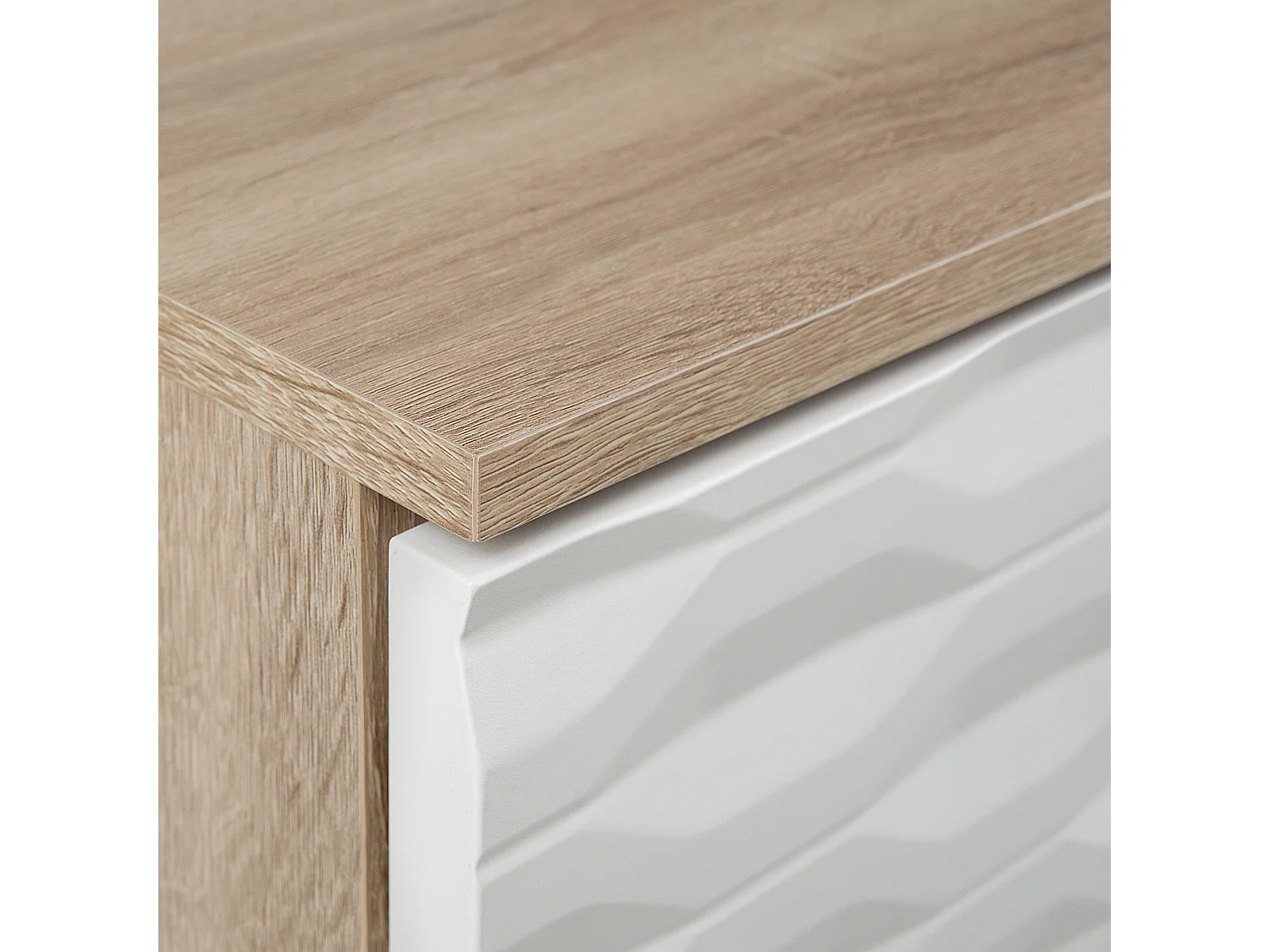 Salontafel SWANSEA Lichtbruin met opbergruimte