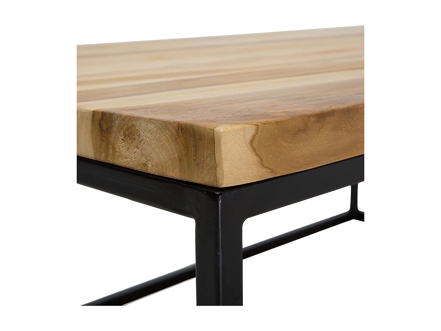 Couchtisch in industriellem Stil Teakholz/Metall braun Provo II