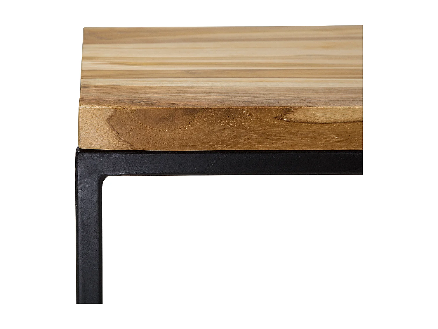 Couchtisch in industriellem Stil Teakholz/Metall braun Provo II