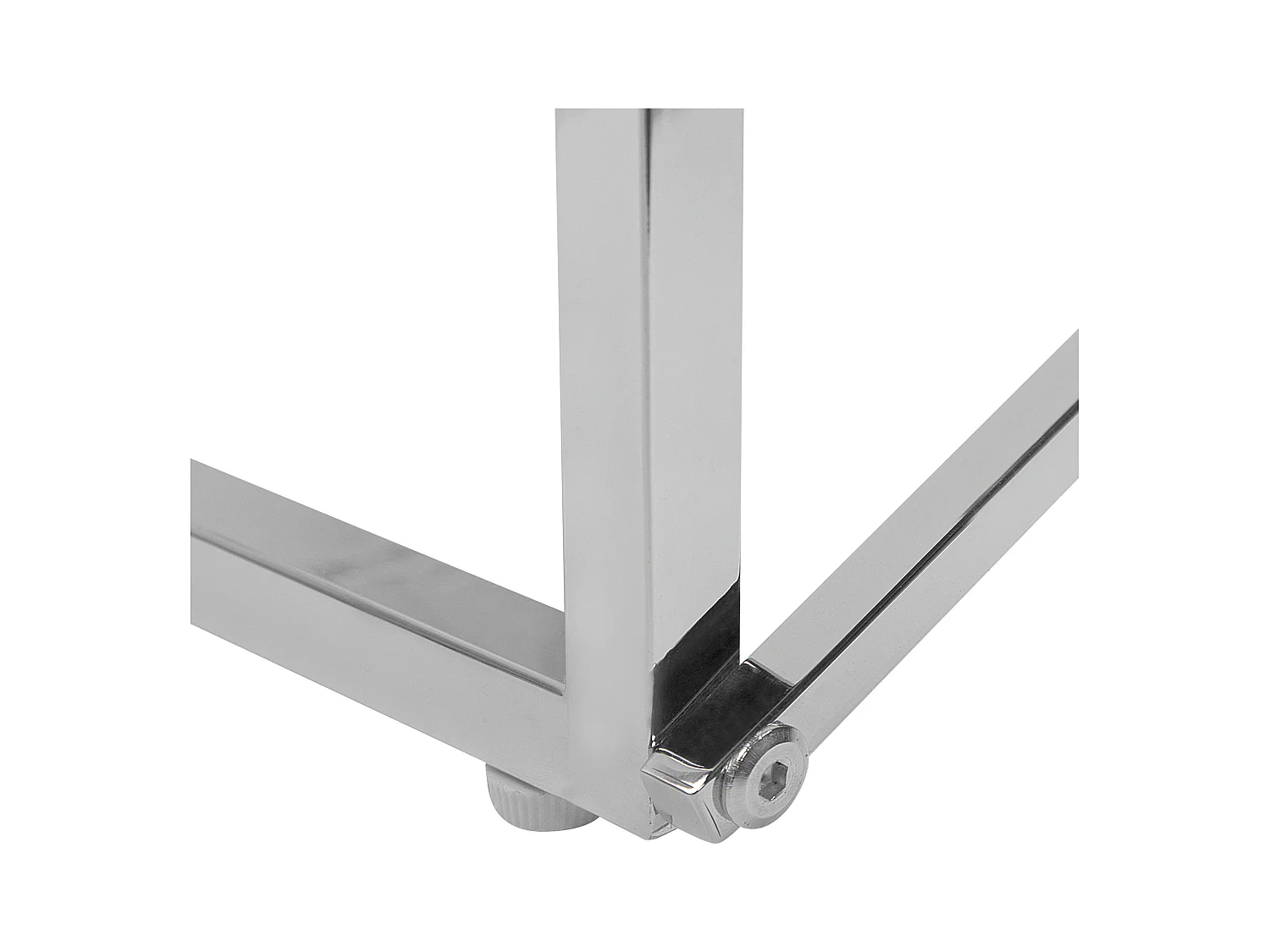 Table basse EMPORIA Verre de sécurité Marbre/argenté