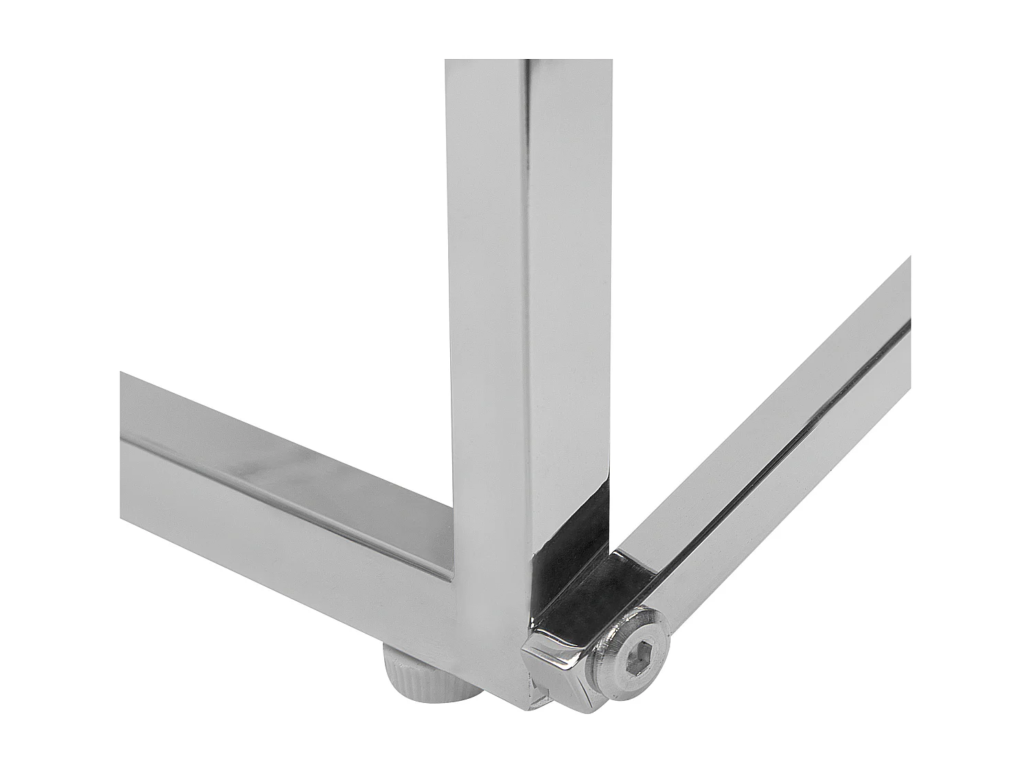 Couchtisch EMPORIA Sicherheitsglas Marmor Optik / Silber