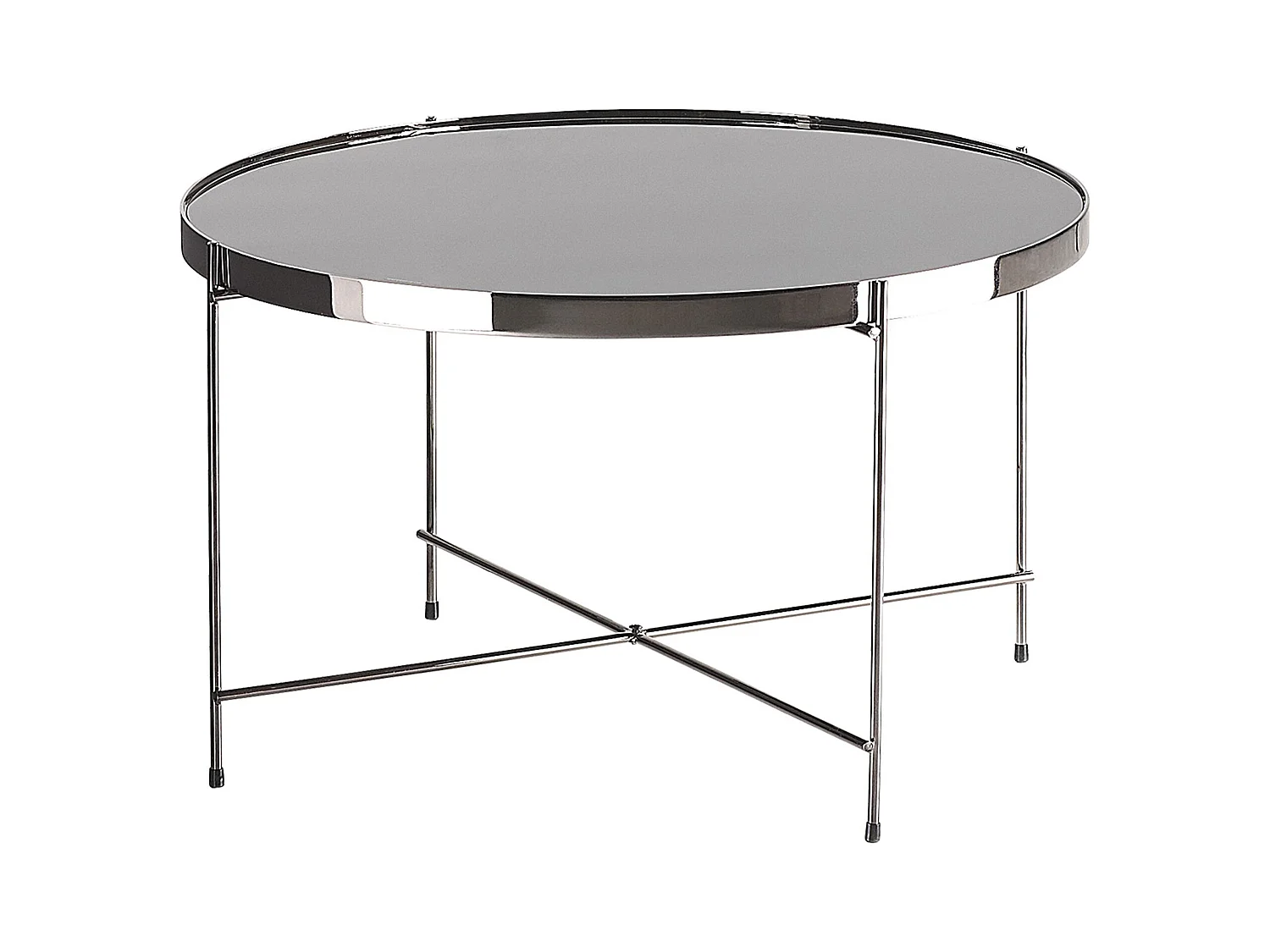 Table d'appoint LUCEA Verre de sécurité Argenté
