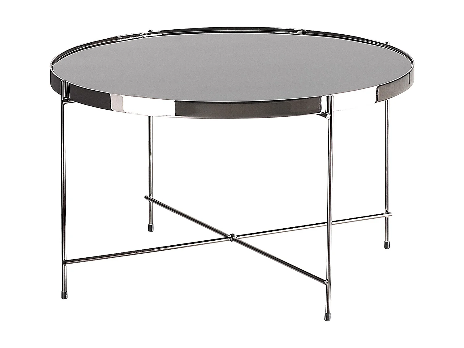 Beistelltisch LUCEA Sicherheitsglas Silber