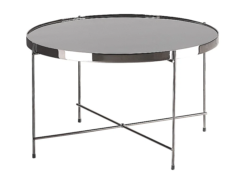 Table d'appoint LUCEA Verre de sécurité Argenté