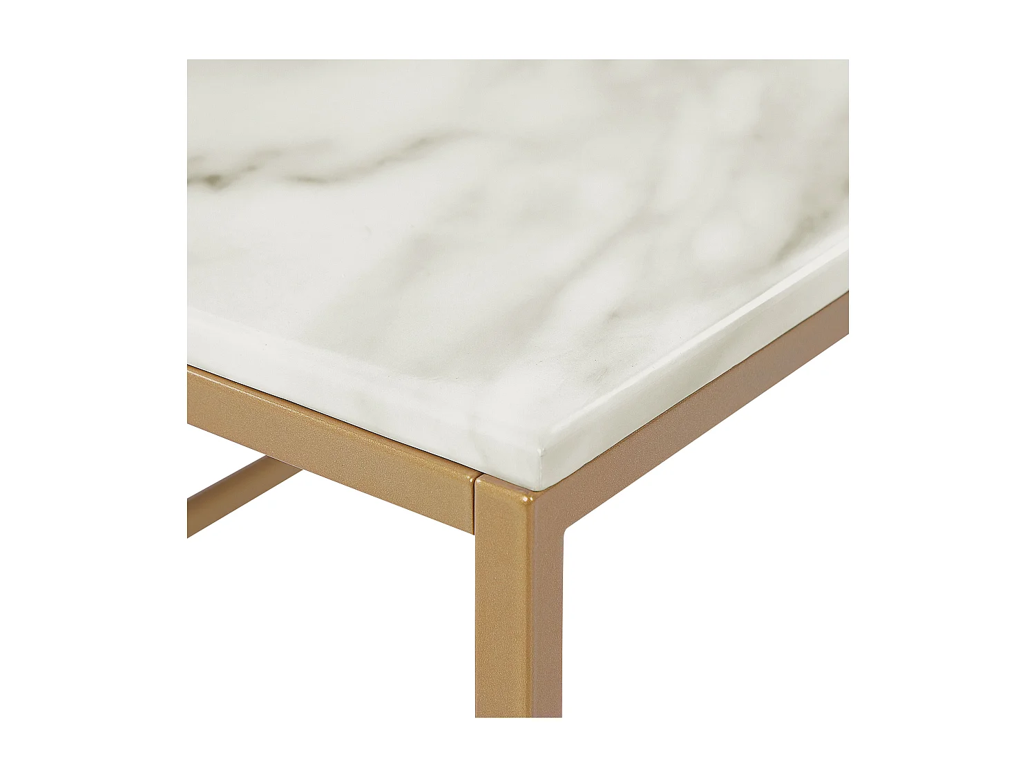 Table basse DELANO Marbre/doré