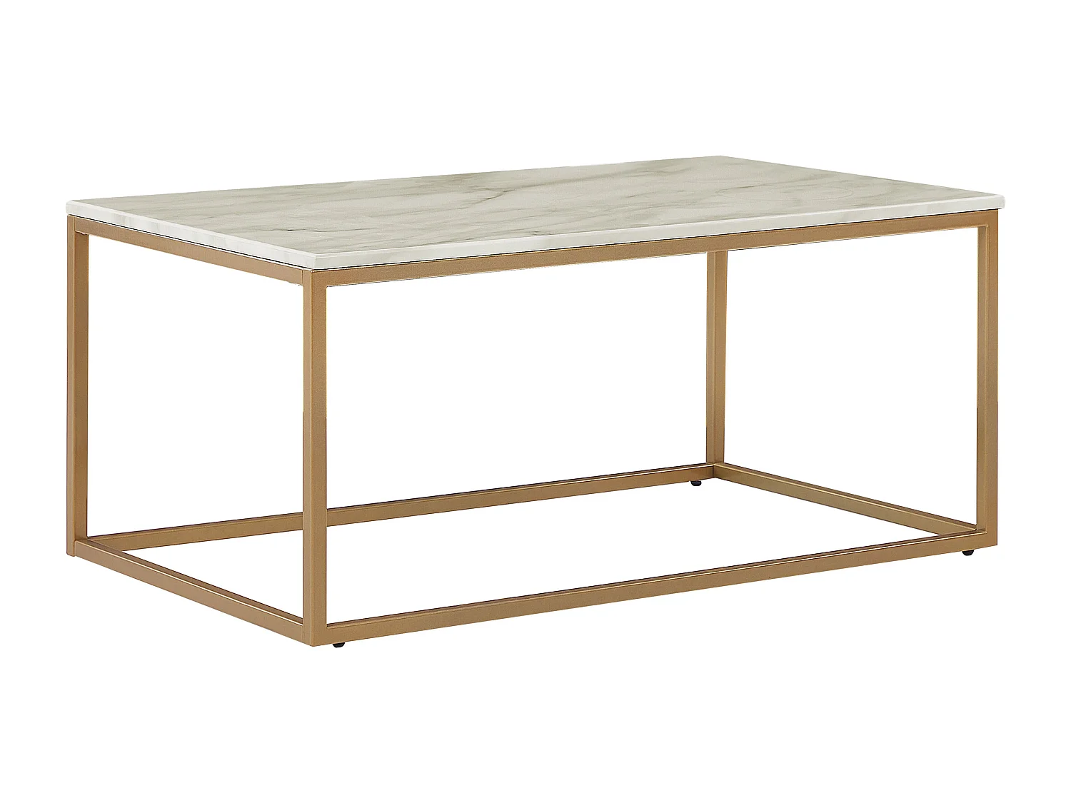 Table basse DELANO Marbre/doré