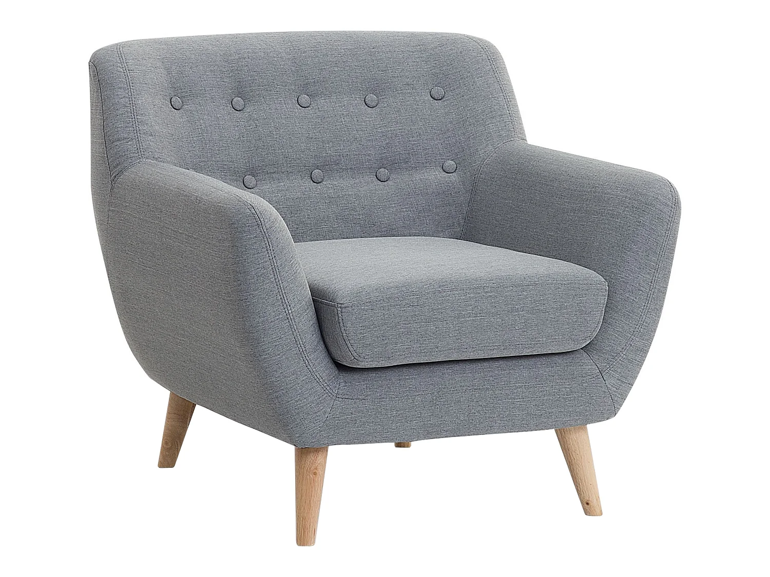 Fauteuil MOTALA Stof Lichtgrijs