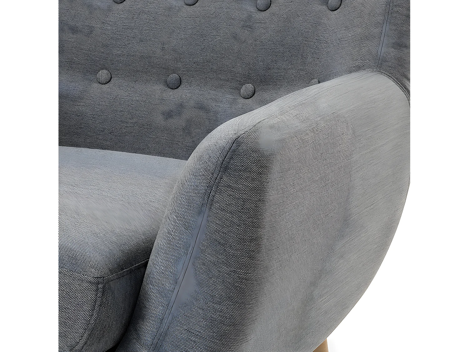 Fauteuil MOTALA Stof Lichtgrijs