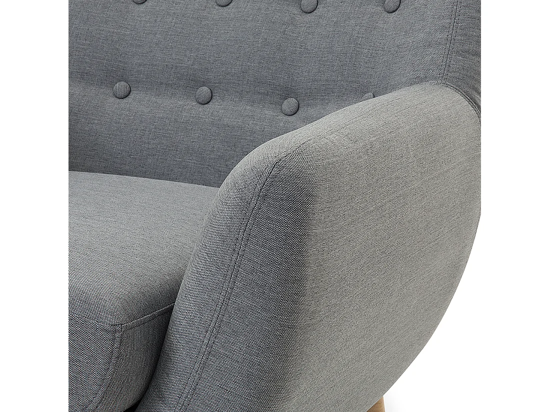 Fauteuil MOTALA Stof Lichtgrijs