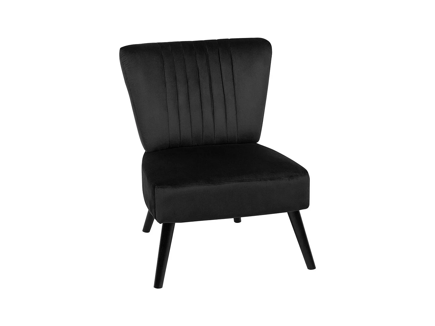 Fauteuil VAASA Velours Noir