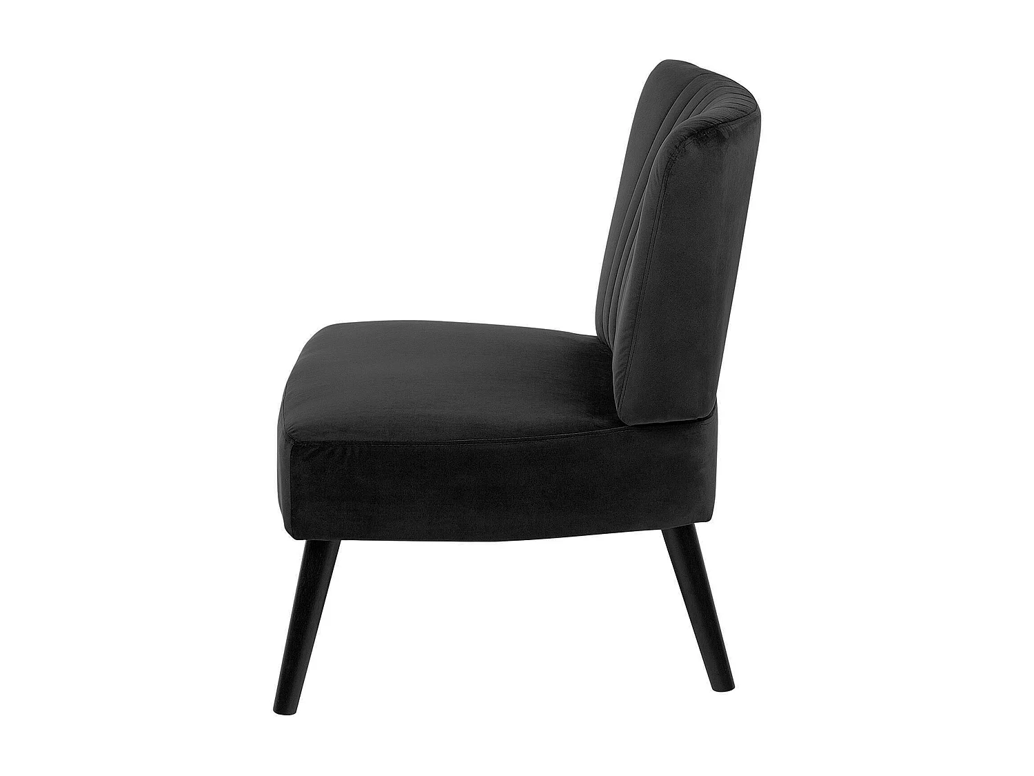 Poltrona VAASA Velluto Nero