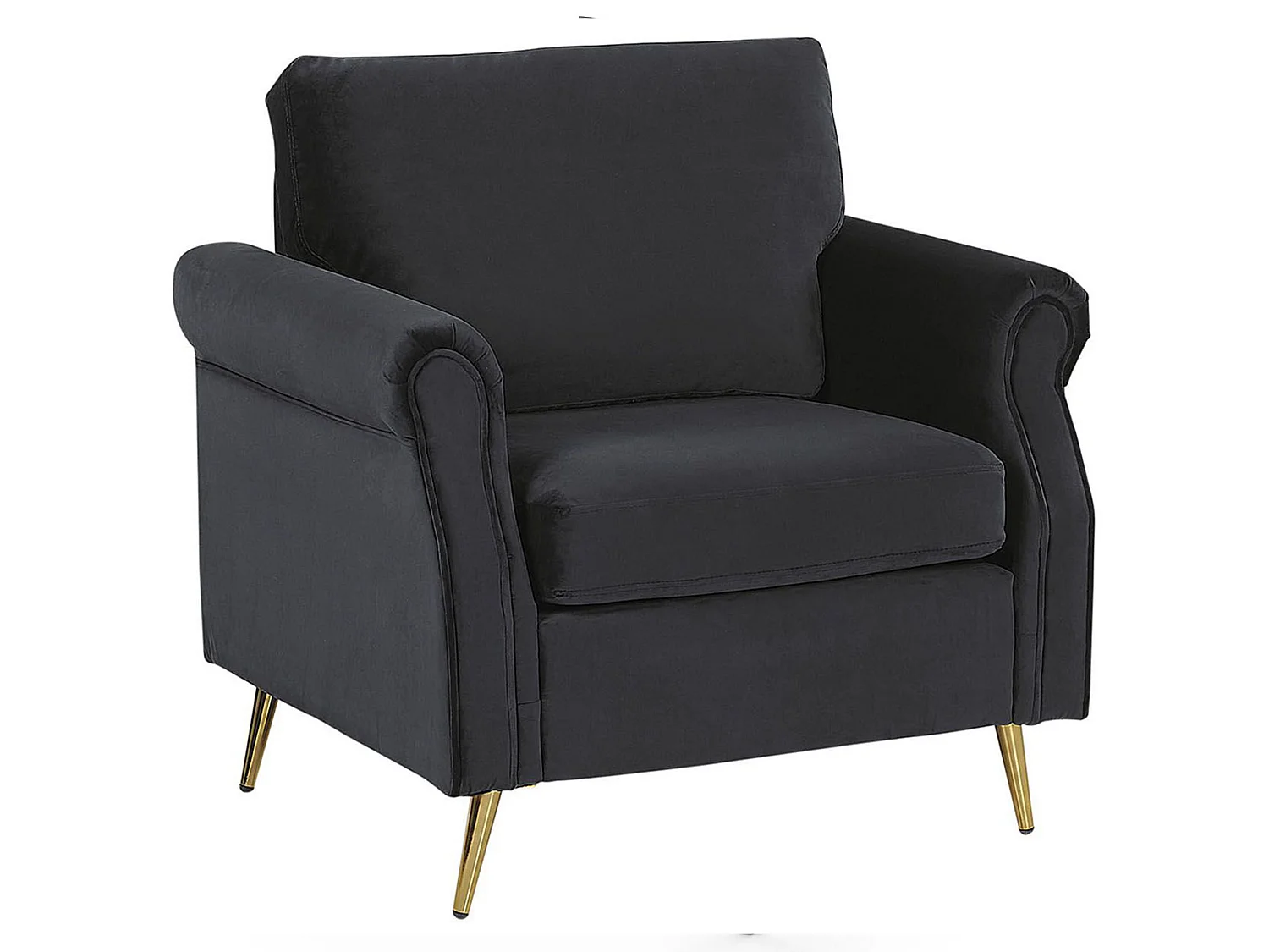 Fauteuil VIETAS Fluweel Zwart