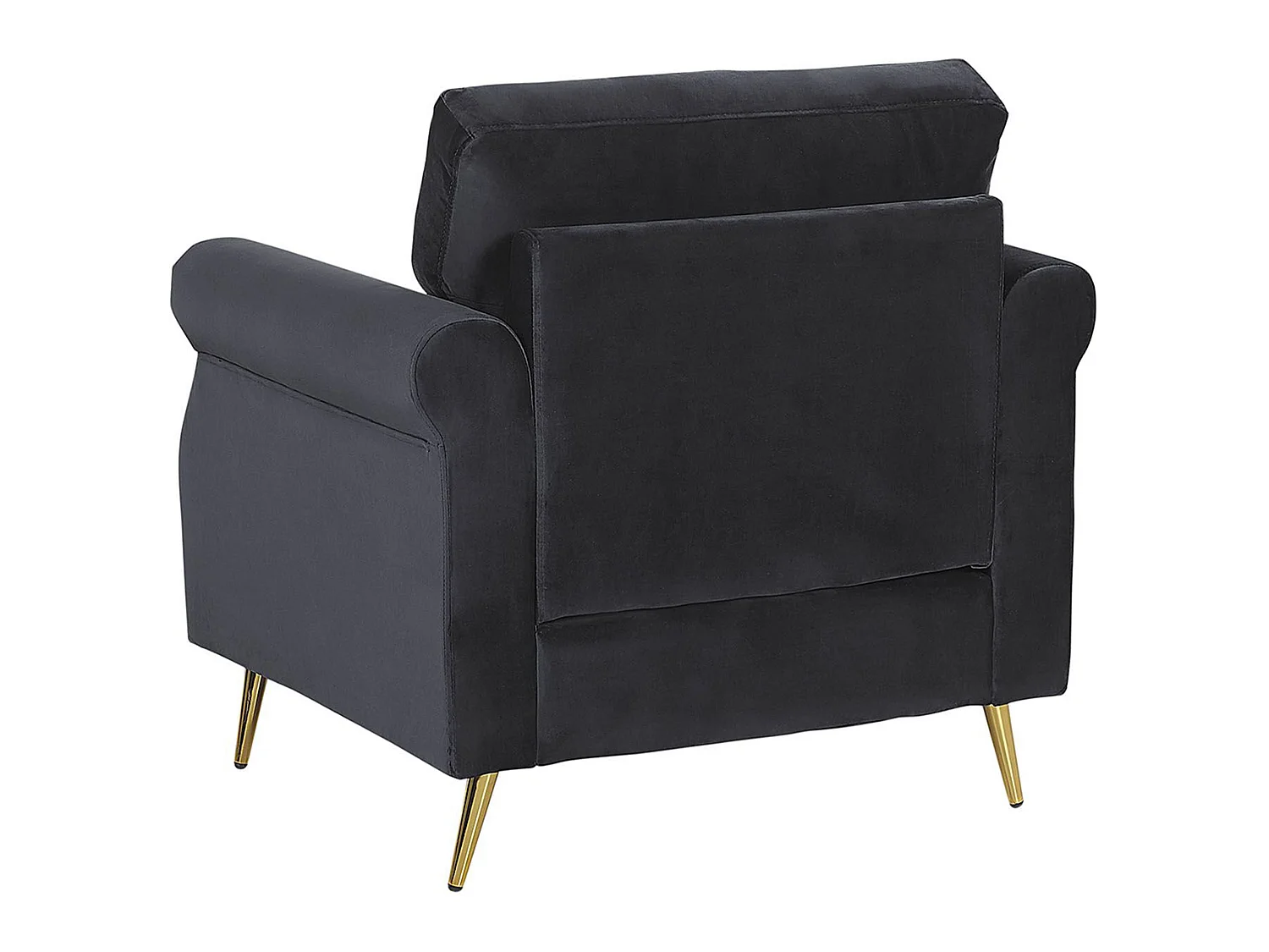 Fauteuil VIETAS Fluweel Zwart