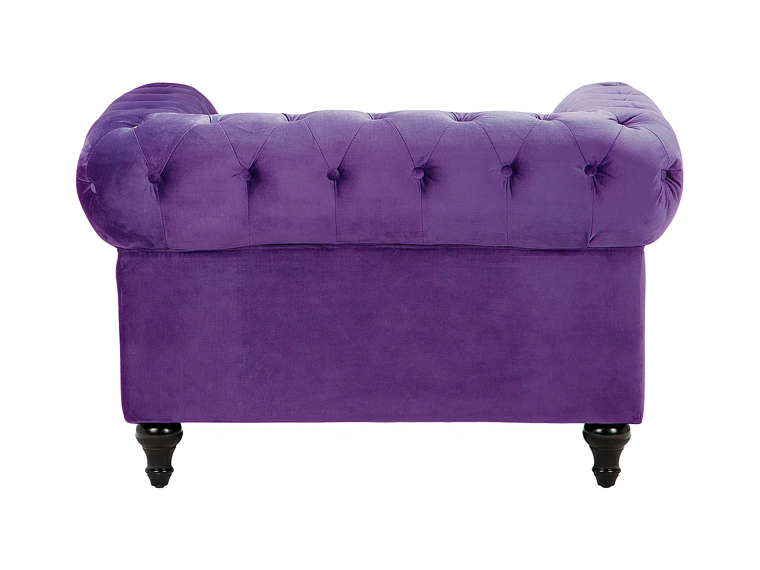 Fauteuil CHESTERFIELD Fluweel Paars