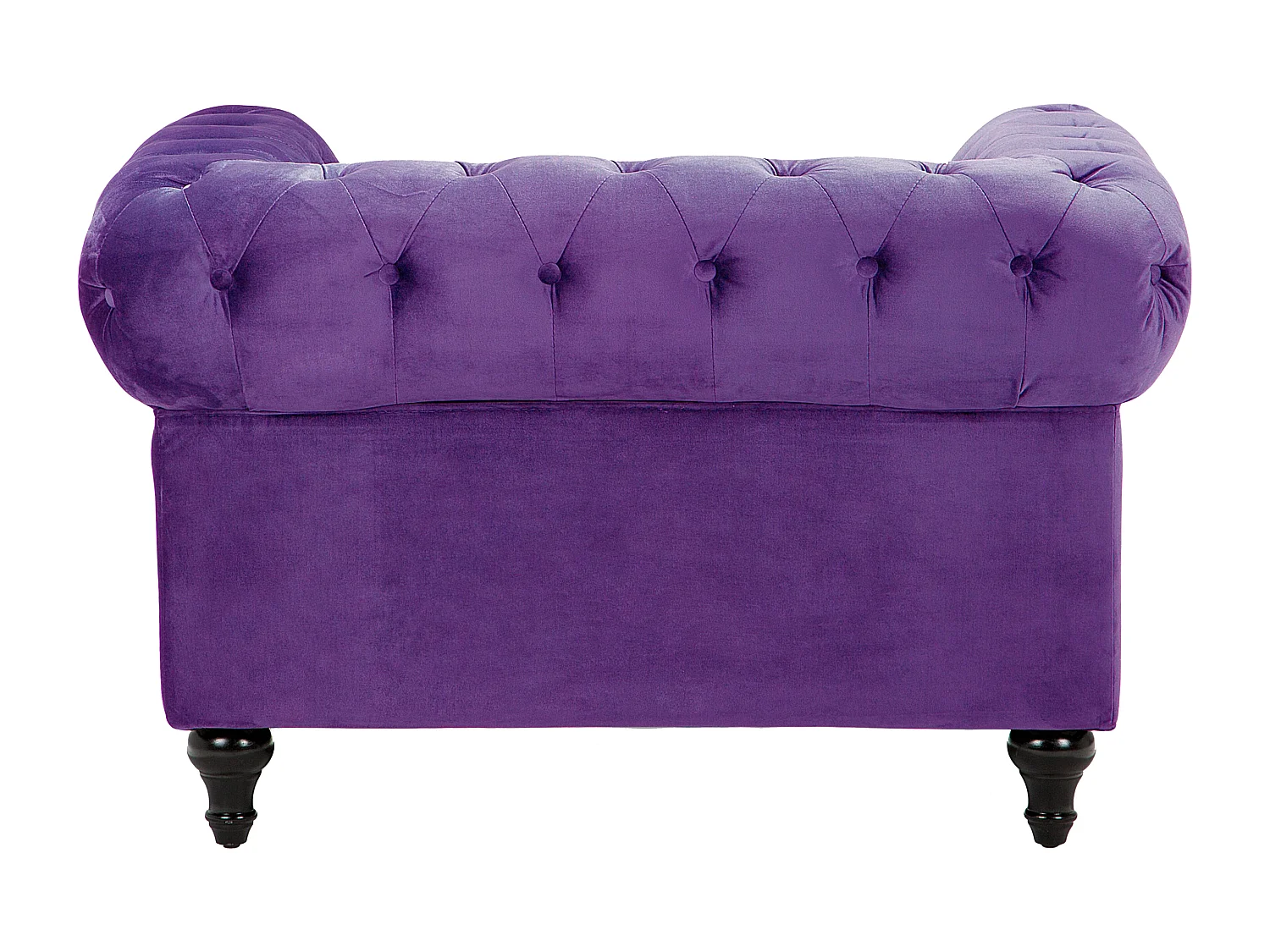 Fauteuil CHESTERFIELD Fluweel Paars