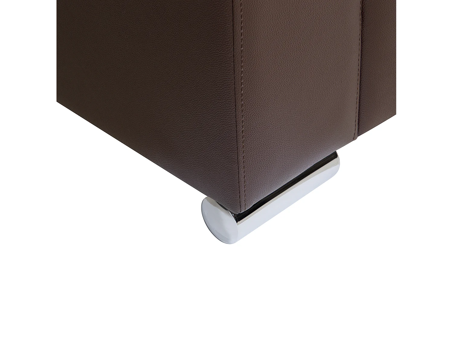 Fauteuil HELSINKI Leer Donkerbruin