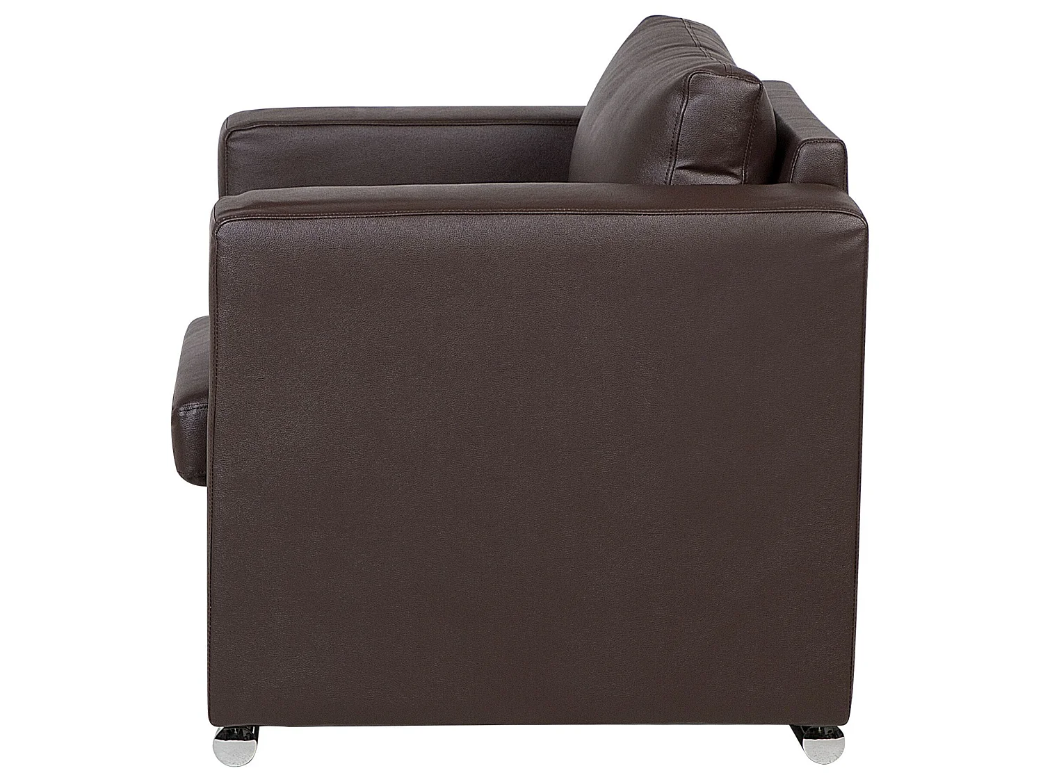 Fauteuil HELSINKI Leer Donkerbruin