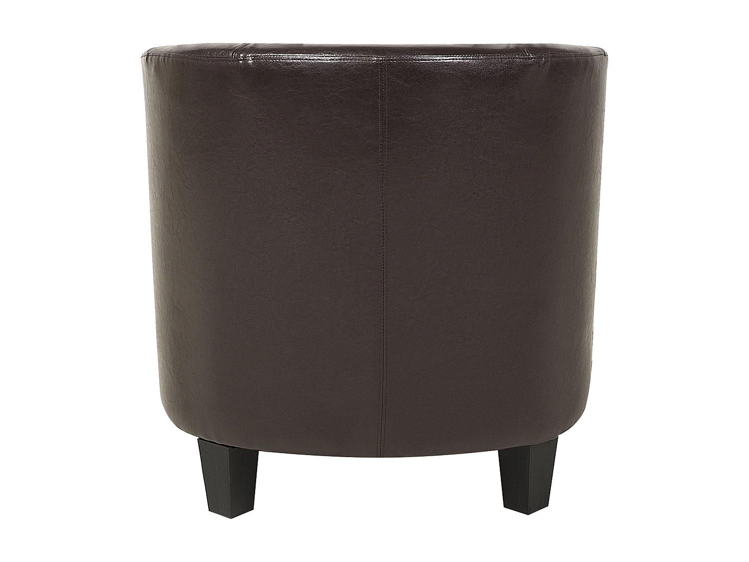 Fauteuil BORWICK Cuir PU Marron foncé