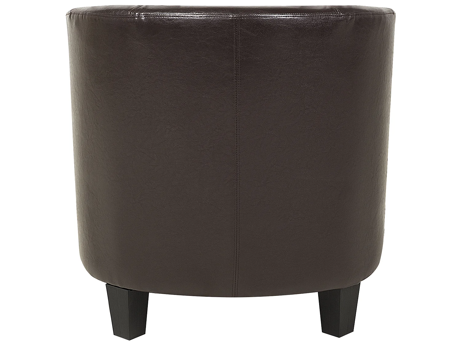 Fauteuil BORWICK Kunstleer Donkerbruin