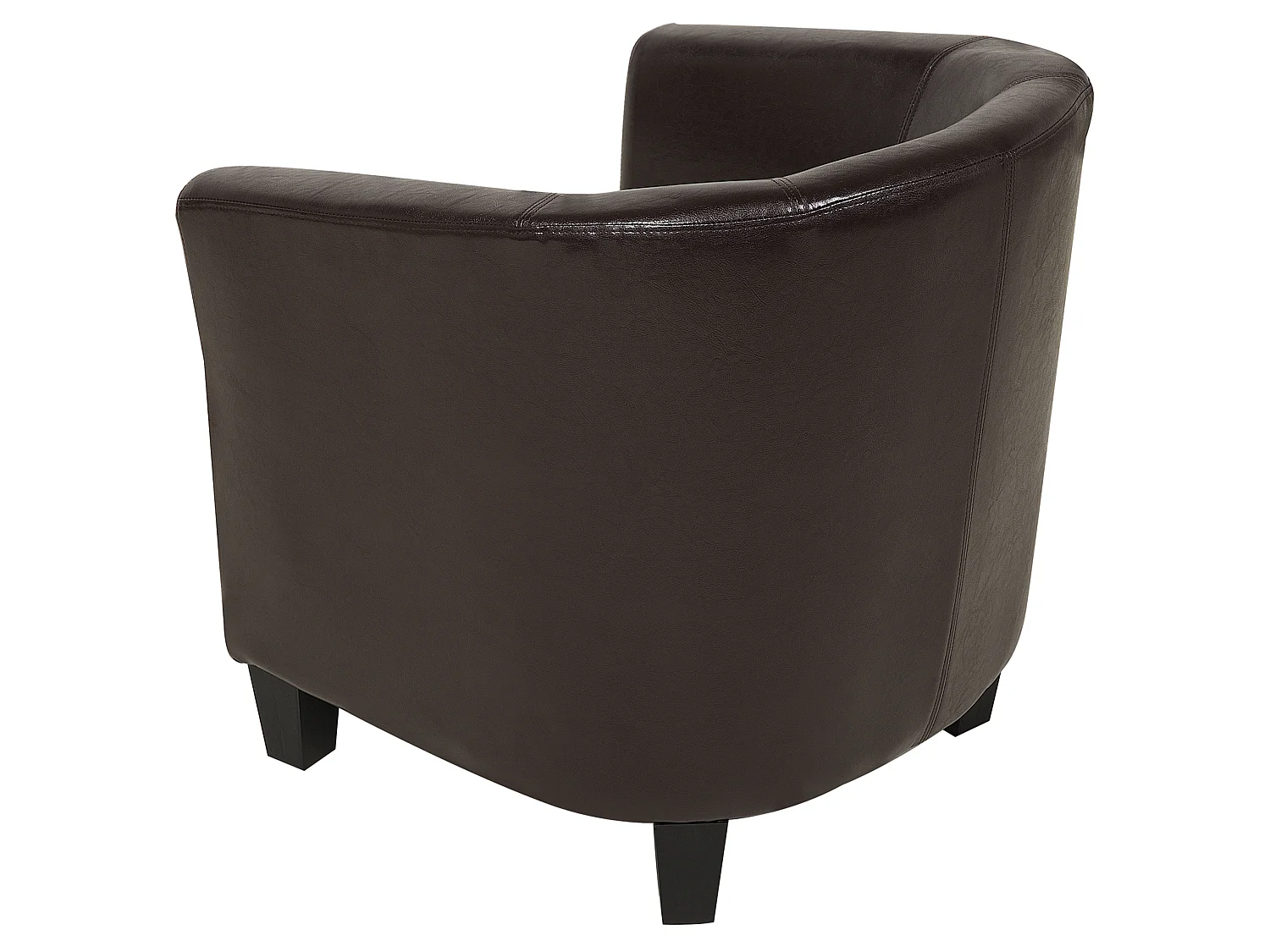 Fauteuil BORWICK Kunstleer Donkerbruin